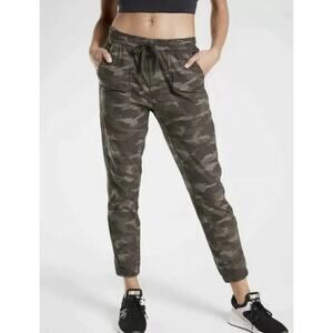Athleta Farallon Camo Jogger Pants Olive Green Size 2